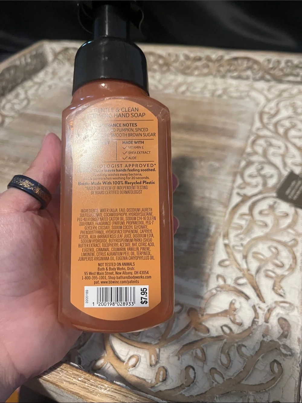 Bath & Body Works Pumpkin Carving Foaming Hand Soap - Orange & Black